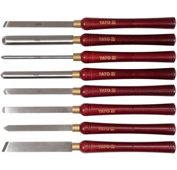 NOŻE DO TOCZENIA DREWNA KPL.8 SZT