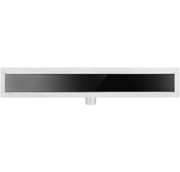 ODPŁYW LINIOWY WET DRY BLACK GLASS 70 CM