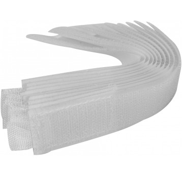 OPASKA Z RZEPEM 150MM 10SZT. BIAŁE