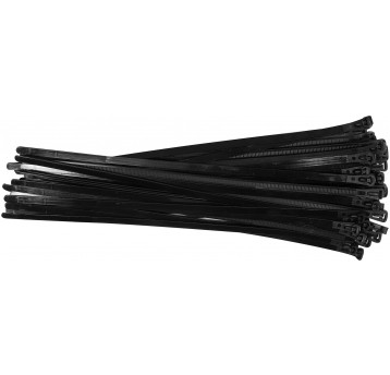 OPASKI PLA, ROZPI 7,6X350MM 50SZT. CZARN