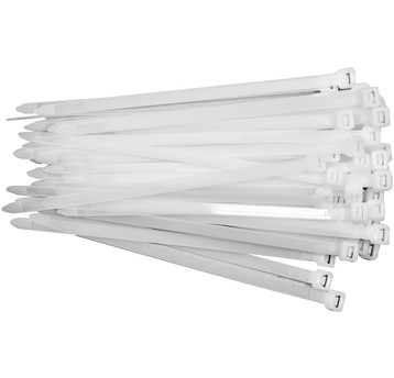 OPASKI PLASTIKOWE 200X7,6 50SZT. BIAŁE