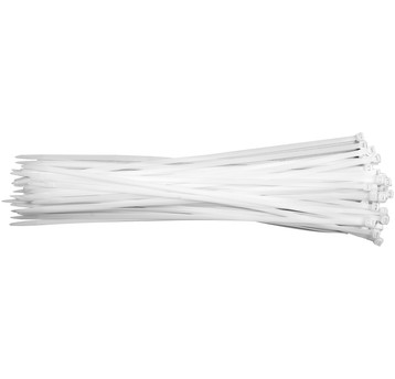 OPASKI PLASTIKOWE 300X7,6 50SZT. BIAŁE