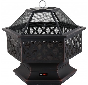 PALENISKO STALOWE DEKORACYJNE 70X60X63CM