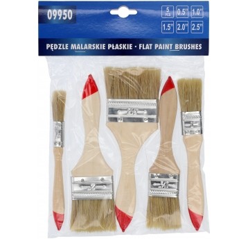 PĘDZLE MALARSKIE 5 SZT 0,5"-2,5"