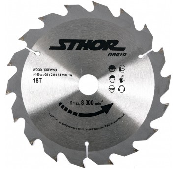PIŁA TARCZOWA Z WĘGLIKIEM D160 T18 d20
