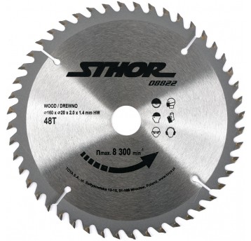 PIŁA TARCZOWA Z WĘGLIKIEM D160 T48 d20