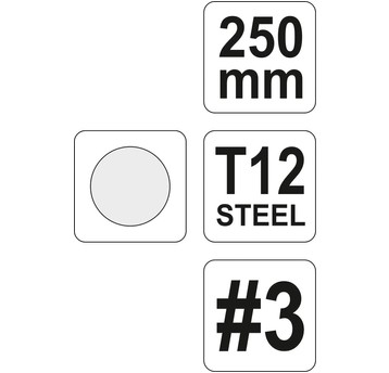 PILNIK DO METALU OKRĄGŁY 250MM #3