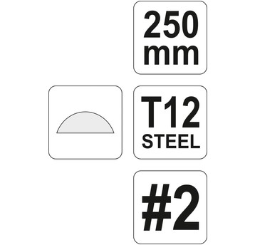 PILNIK DO METALU PÓŁOKRĄGŁY 250MM #2