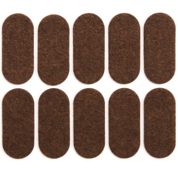 PODKŁADKI FILCOWE 20X45 MM BRĄZOWE