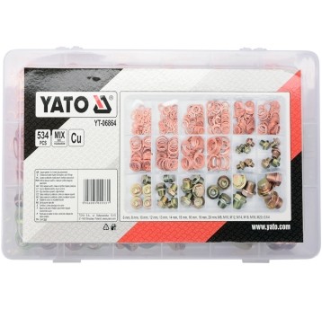 PODKŁADKI I KORKI SPUSTOWE OLEJU 534 SZT