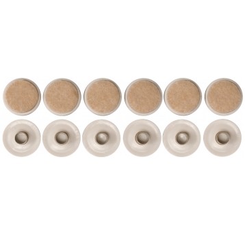 PODKŁADKI PLAST FILC NA KOŁEK 22MM 12SZT