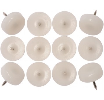 PODKŁADKI PLASTIK GWÓŹDŹ 20MM BIAŁE 12SZ