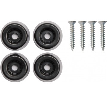 PODKŁADKI PLASTIK WKRĘT 26MM CZARNE 4SZT