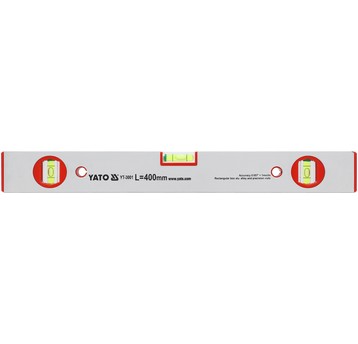 POZIOMNICA 400MM 3-LIBELKI (2-PIONOWE)