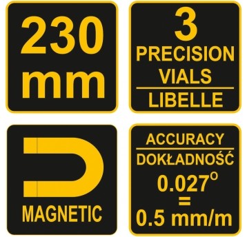 POZIOMNICA TORPEDO 230 MM