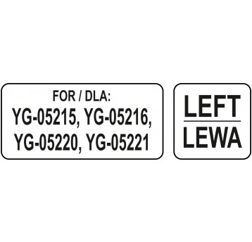PROWADNICA LEWA ZAPASOWA PÓŁKI 534*650