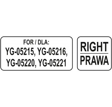 PROWADNICA PRAWA ZAPASOWA PÓŁKI 534*650