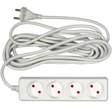 PRZEDŁUŻACZ EL. BEZ UZIEMIENIA 4G 5,0M