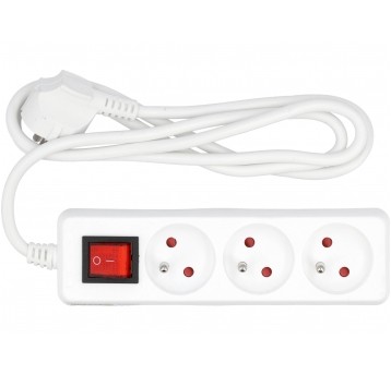 PRZEDŁUŻACZ EL/BI/ 3G Z/U 1,5M Z WYŁ.