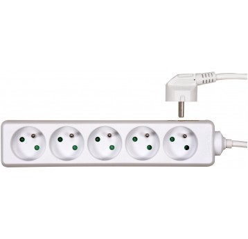 PRZEDŁUŻACZ ELEKTR./BIAŁY/ 5G Z/U 5M