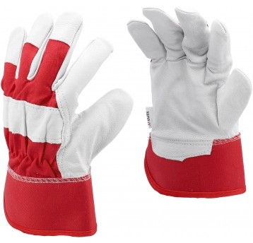 RĘKAWICE BUDOWLANE KOZIA SKÓRA R. 9