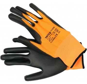 RĘKAWICE OCHR. Z OBSŁ. SMART. PU R. 10