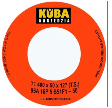 ŚCIERNICA 1 400X50X127 95A16P5B51F1-50 PERFECT T.S