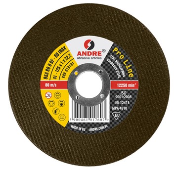 ŚCIERNICA 41-115X1.6X22.2 95A46RBF-80 INOX