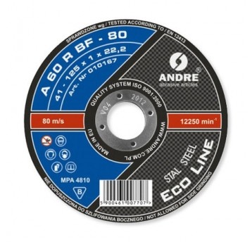 ŚCIERNICA 41 - 230 X 2,0 X 22,23 A36RBF - 80 METAL