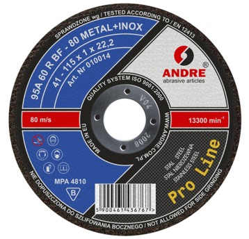 ŚCIERNICA 41 - 230 X 3,0 X 22,23 95A24RBF - 80 ST