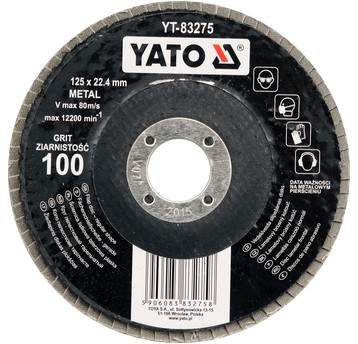 ŚCIERNICA LISTKOWA PŁASKA 125mm P100