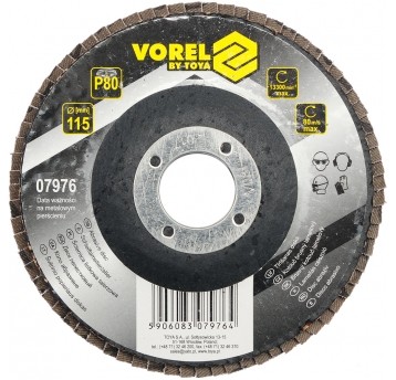 ŚCIERNICA LISTKOWA TALERZOWA P80 115MM