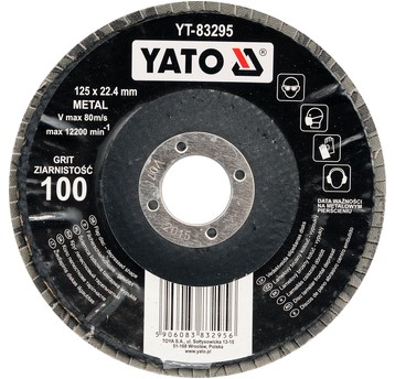 ŚCIERNICA LISTKOWA WYPUKŁA 125mm P100