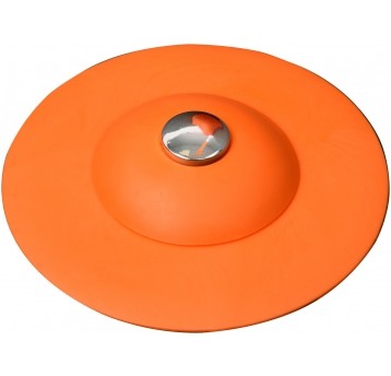 SILIKONOWY KOREK Z SITKIEM POMARAŃCZOWY