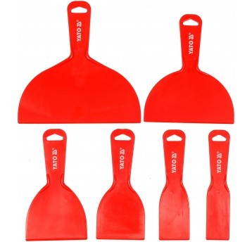 SKROBAKI SZPACHELKI PLASTIKOWE, 6 SZT.