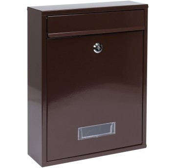 SKRZYNKA NA LISTY 360x260x80MM BRĄZOWA