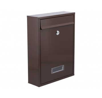 SKRZYNKA NA LISTY 360x260x80MM BRĄZOWA