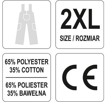 SPODNIE ROB. OGRODNICZKI DAN R. 2XL