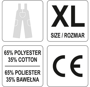 SPODNIE ROB. OGRODNICZKI DAN R. XL