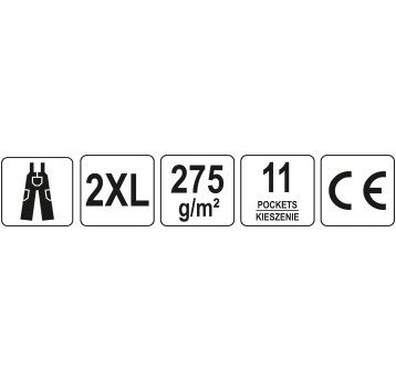 SPODNIE ROB. OGRODNICZKI DUERO R. 2XL