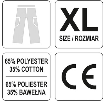 SPODNIE ROBOCZE DAN R. XL