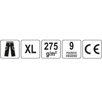 SPODNIE ROBOCZE DUERO R. XL