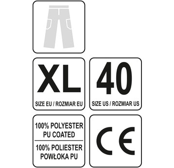 SPODNIE ROBOCZE OCIEPLANE XL