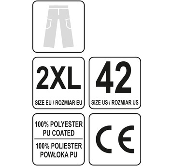 SPODNIE ROBOCZE OCIEPLANE XXL