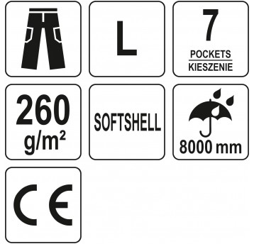 SPODNIE SOFTSHELL STRETCH MALLET R. L