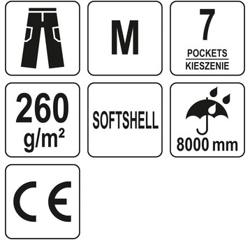 SPODNIE SOFTSHELL STRETCH MALLET R. M