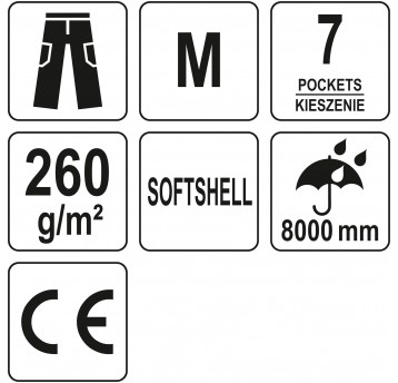 SPODNIE SOFTSHELL STRETCH MALLET R. M