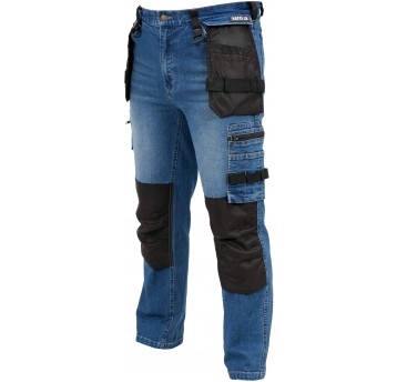 SPODNIE STRETCH JEANS DARK BLUE R. L