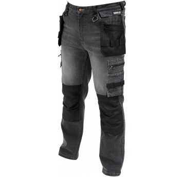 SPODNIE STRETCH JEANS STEEL GREY R. L