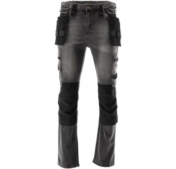 SPODNIE STRETCH JEANS STEEL GREY R. M